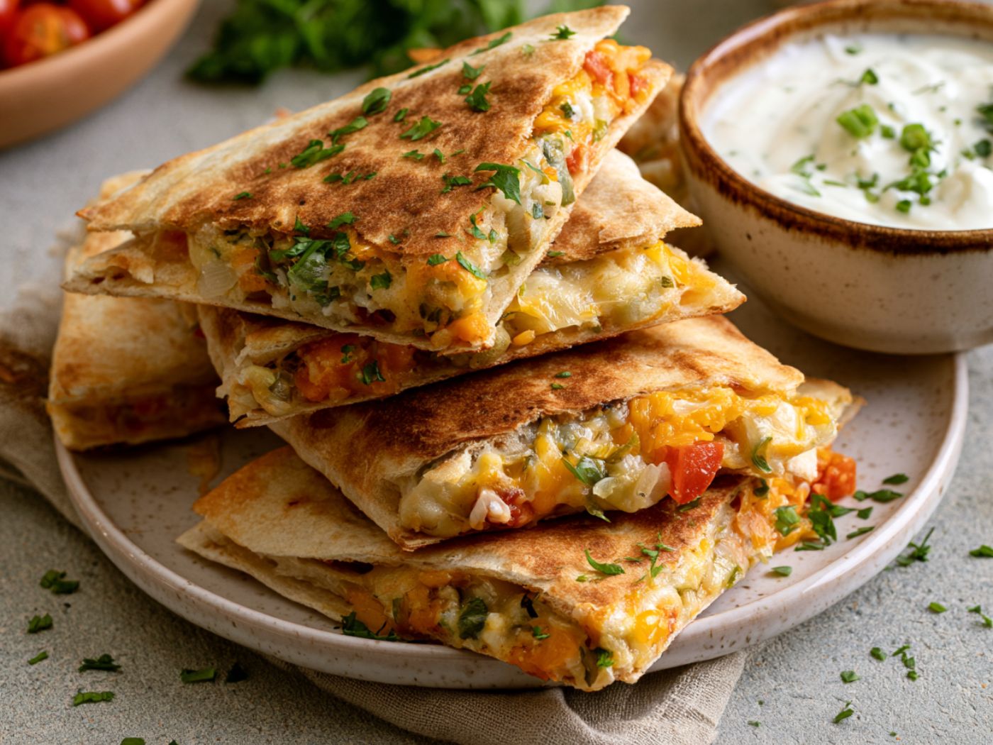 Crispy Air Fryer Quesadillas